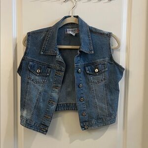 Ceano USA Blue Denim cut off Vest